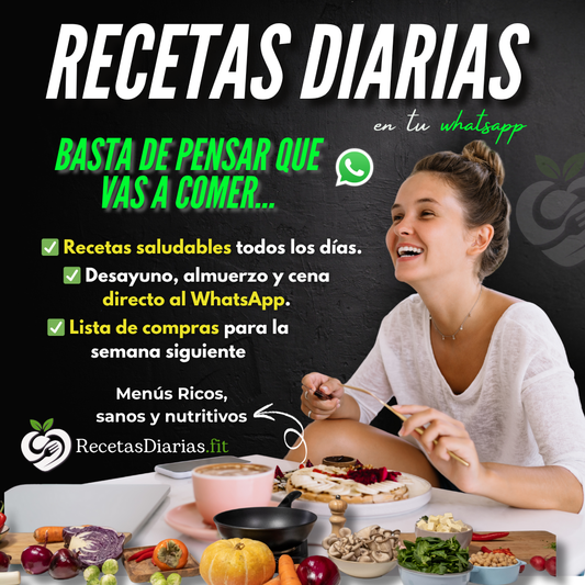 Recetas Diarias por Whatsapp - Acceso de por vida